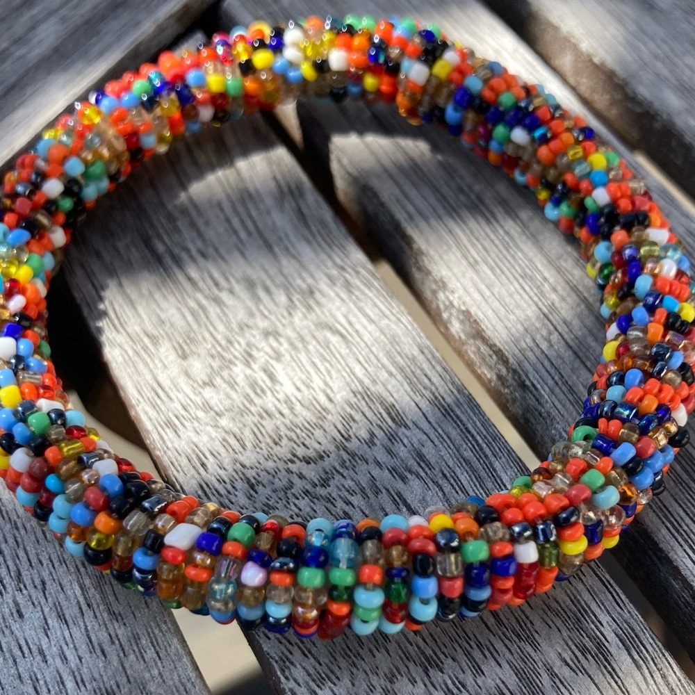 Bead Bangle Bracelet
